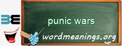 WordMeaning blackboard for punic wars